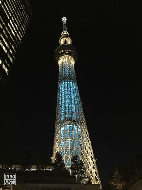 Tokyo Skytree de nuit