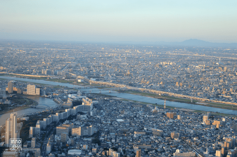 Vue de Tokyo par la Skytree